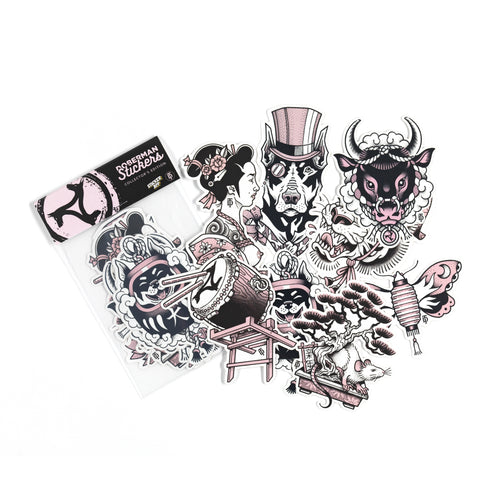 doberman sticker pack